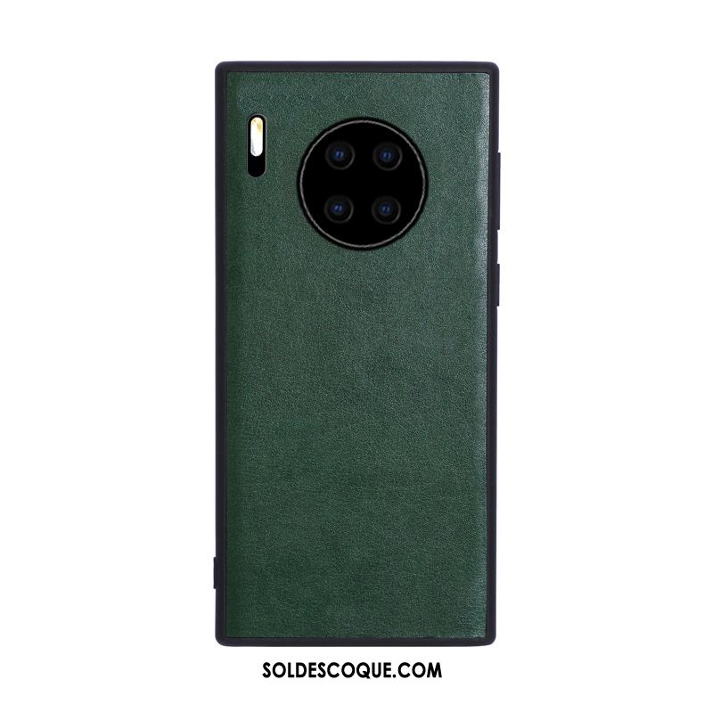 Coque Huawei Mate 30 Simple Incassable Téléphone Portable Silicone Cuir Housse En Vente