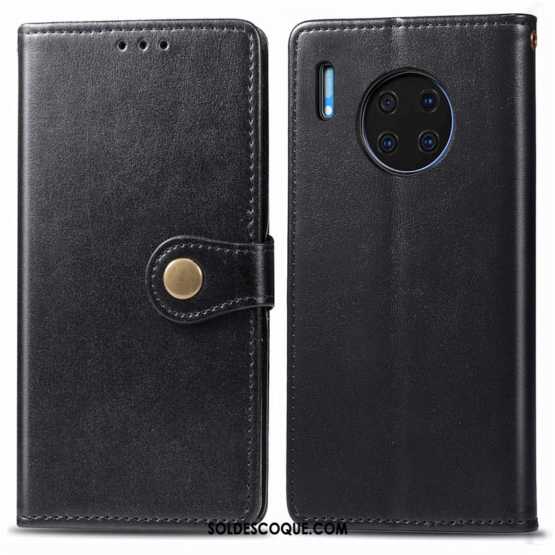 Coque Huawei Mate 30 Simple Protection Business Couleur Unie Étui Housse En Vente