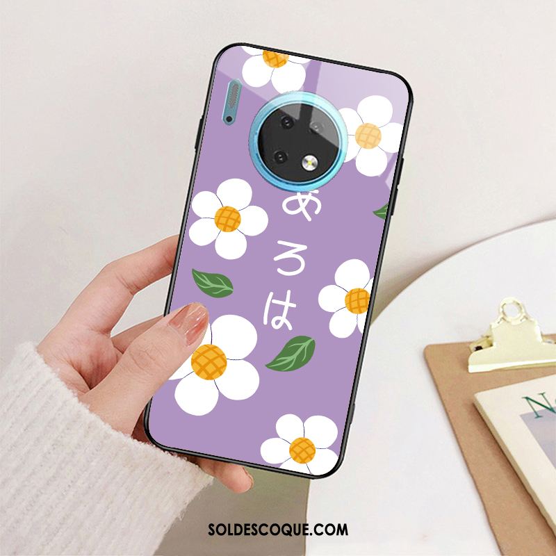 Coque Huawei Mate 30 Téléphone Portable Rose Art Étui Incassable Pas Cher