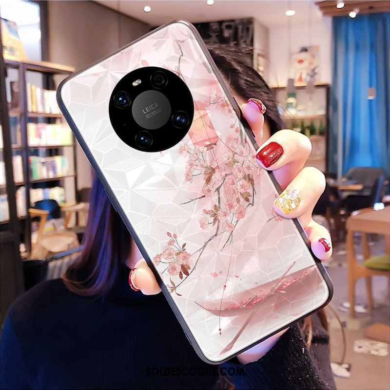 Coque Huawei Mate 40 Difficile Style Chinois Simple Bleu Téléphone Portable Pas Cher