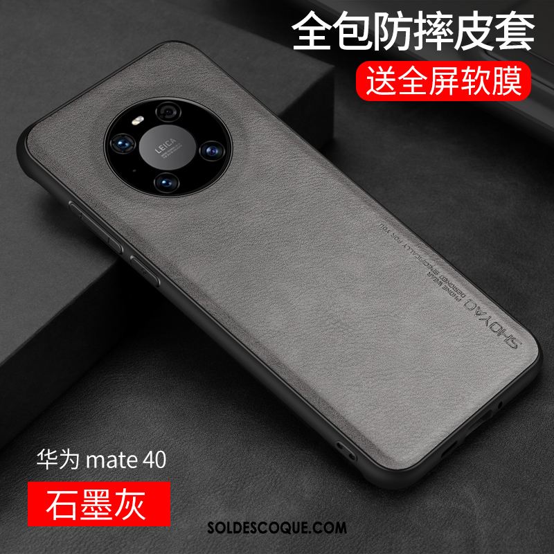 Coque Huawei Mate 40 Incassable Tendance Étui En Cuir Protection Fluide Doux Pas Cher