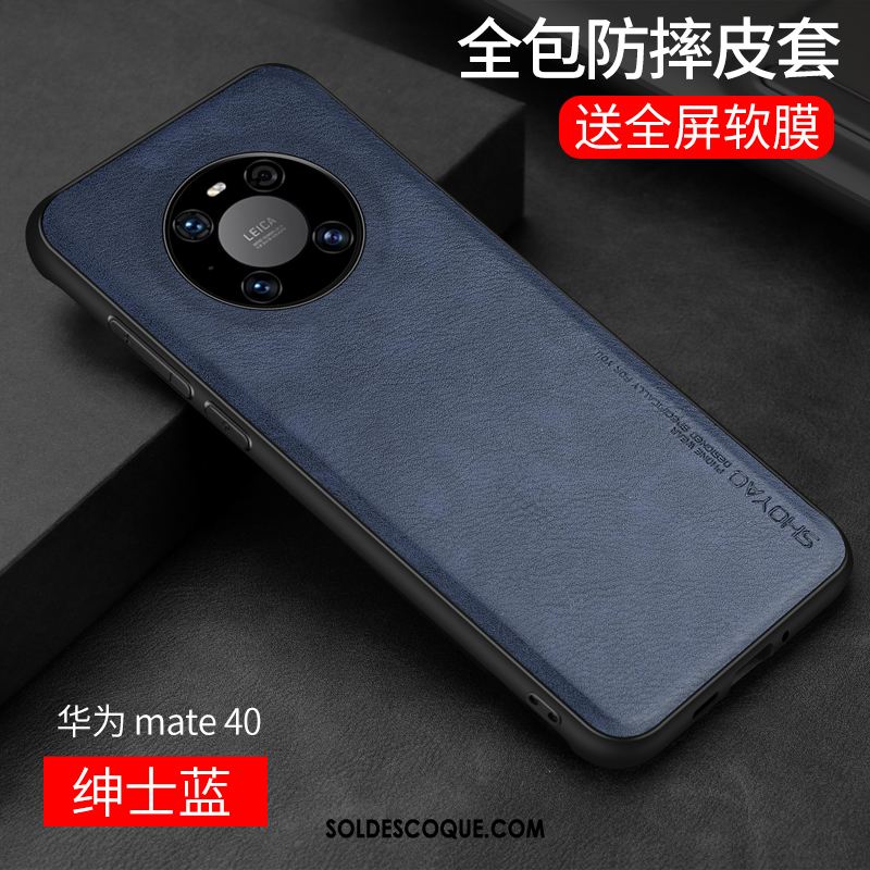 Coque Huawei Mate 40 Incassable Tendance Étui En Cuir Protection Fluide Doux Pas Cher