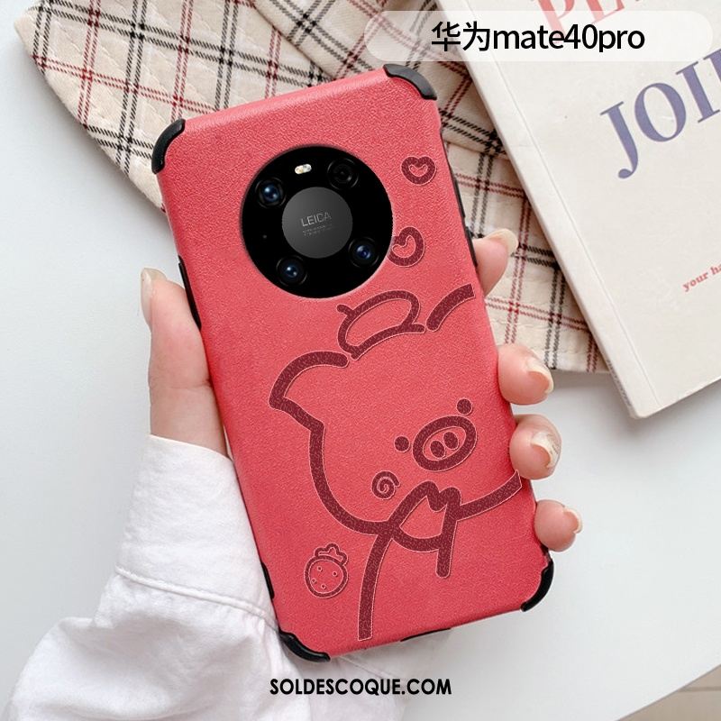 Coque Huawei Mate 40 Pro Incassable Créatif Protection Soie Mulberry Modèle Fleurie Soldes