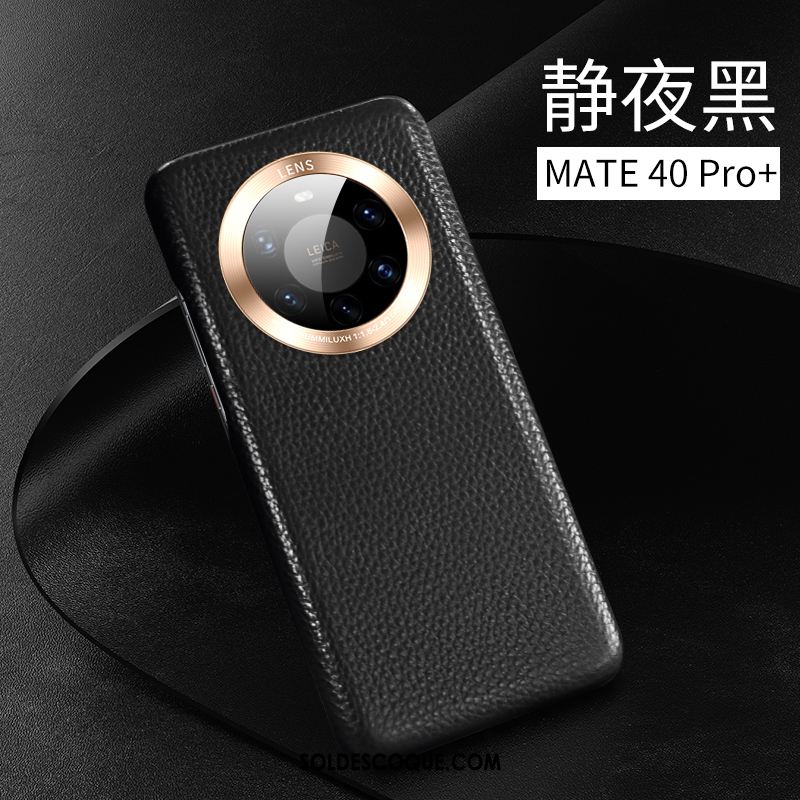 Coque Huawei Mate 40 Pro+ Luxe Étui En Cuir Incassable Protection Tout Compris Pas Cher