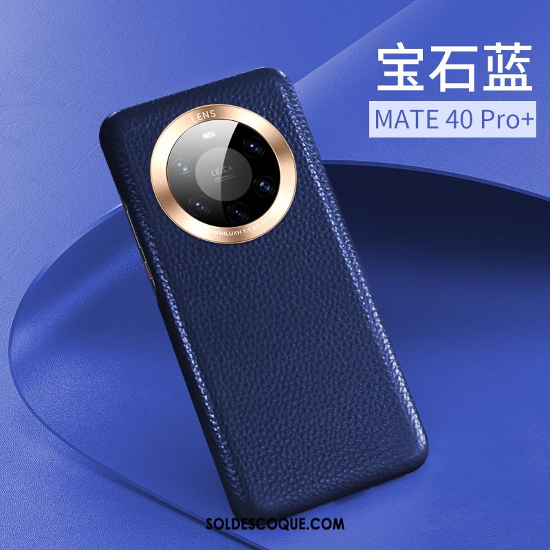 Coque Huawei Mate 40 Pro+ Luxe Étui En Cuir Incassable Protection Tout Compris Pas Cher