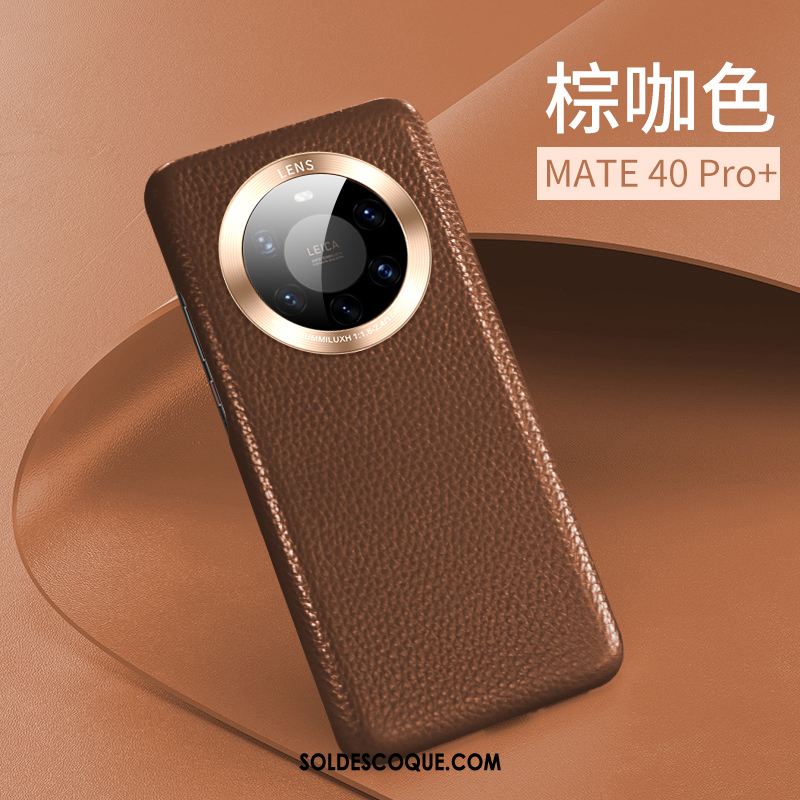 Coque Huawei Mate 40 Pro+ Luxe Étui En Cuir Incassable Protection Tout Compris Pas Cher