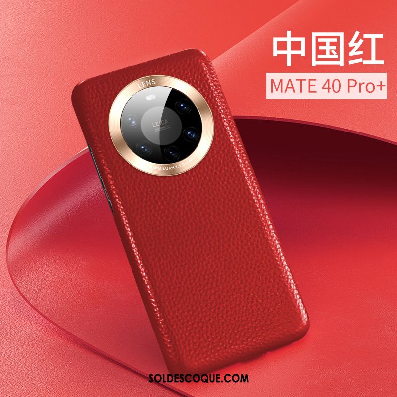 Coque Huawei Mate 40 Pro+ Luxe Étui En Cuir Incassable Protection Tout Compris Pas Cher