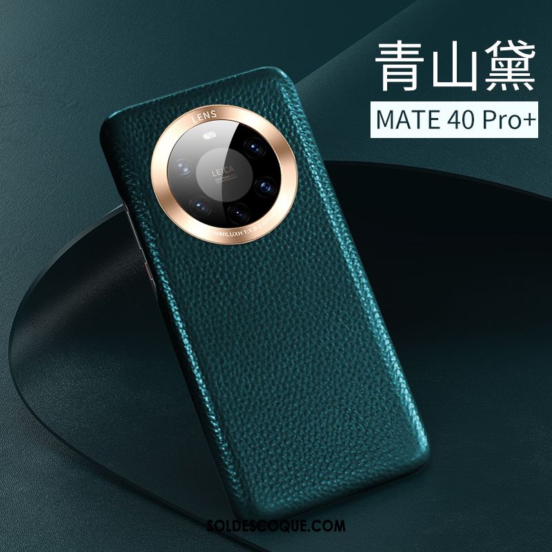 Coque Huawei Mate 40 Pro+ Luxe Étui En Cuir Incassable Protection Tout Compris Pas Cher