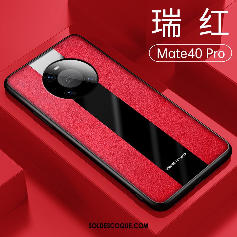 Coque Huawei Mate 40 Pro Personnalité Cuir Silicone Fluide Doux Téléphone Portable Pas Cher