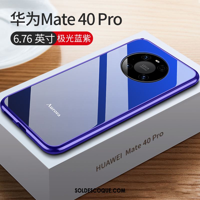 Coque Huawei Mate 40 Pro Téléphone Portable Rouge Nouveau Métal Border Soldes