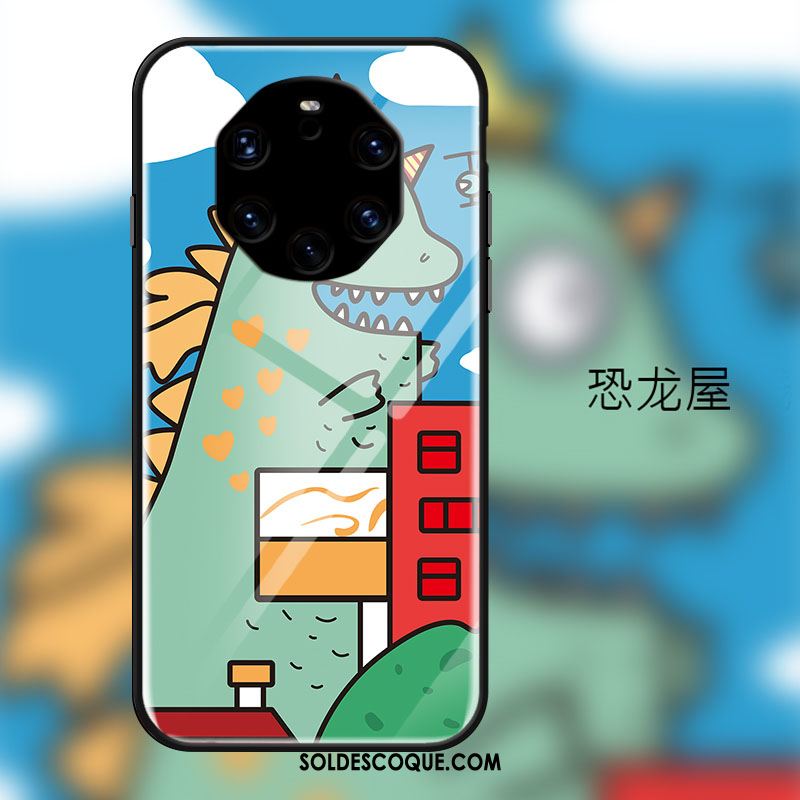 Coque Huawei Mate 40 Rs Animal Dessin Animé Charmant Frais Vert En Ligne