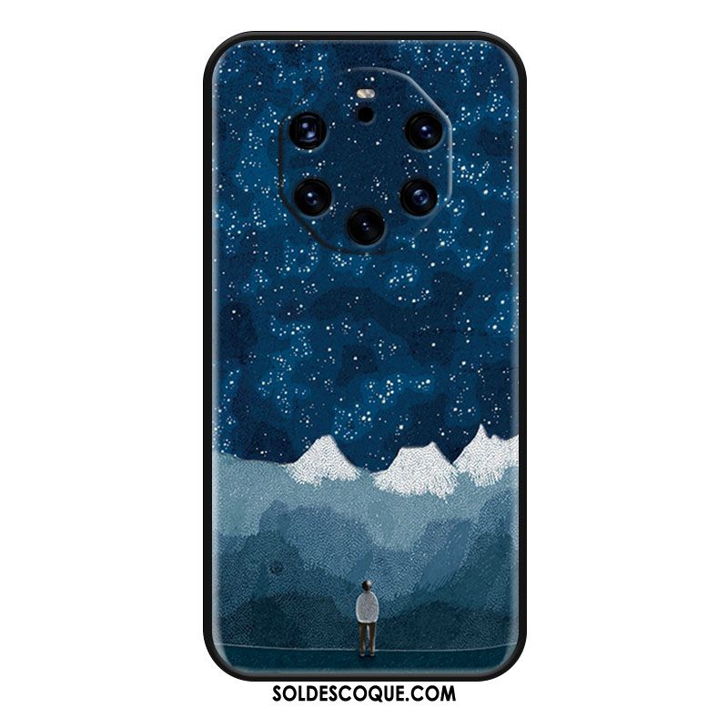 Coque Huawei Mate 40 Rs Protection Téléphone Portable Créatif Jaune Délavé En Daim Soldes