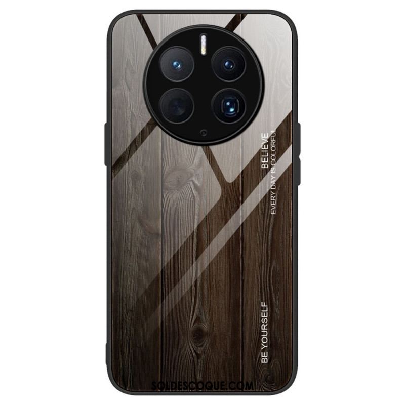 Coque Huawei Mate 50 Pro Verre Trempé Design Bois