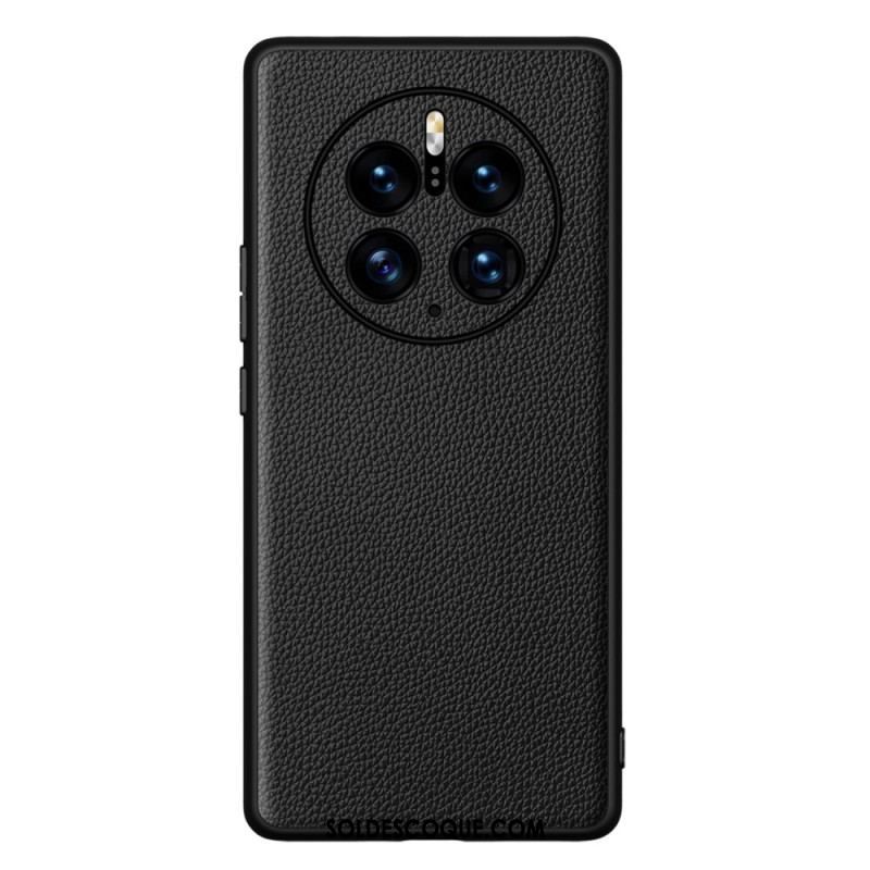 Coque Huawei Mate 50 Pro Véritable Cuir Litchi