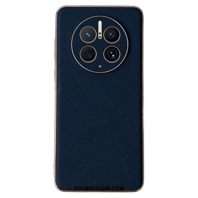 Coque Huawei Mate 50 Pro Véritable Cuir Élégance