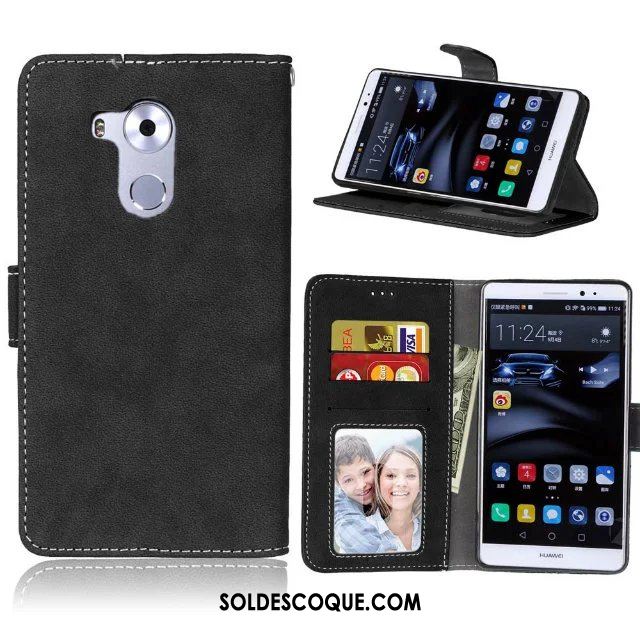 Coque Huawei Mate 8 Clamshell Tout Compris Fluide Doux Étui En Cuir Portefeuille Soldes