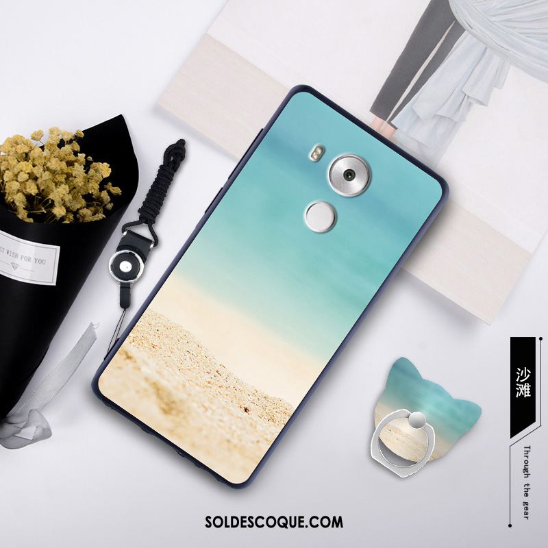 Coque Huawei Mate 8 Ornements Suspendus Fluide Doux Bleu Silicone Étui En Ligne