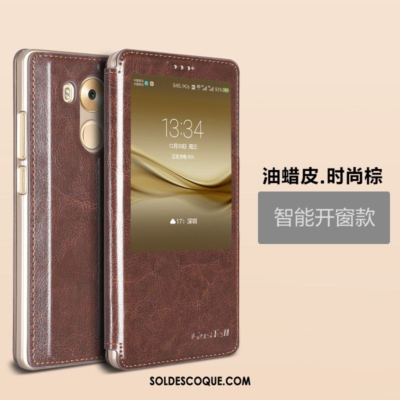 Coque Huawei Mate 8 Ouvrir La Fenêtre Téléphone Portable Incassable Protection Étui Housse Pas Cher