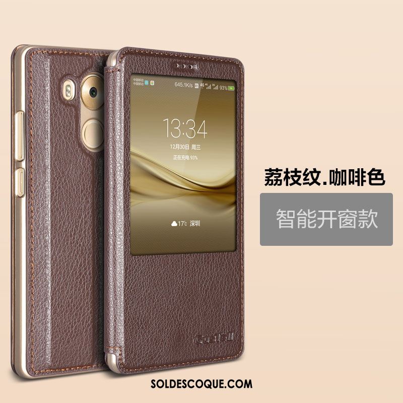 Coque Huawei Mate 8 Ouvrir La Fenêtre Téléphone Portable Incassable Protection Étui Housse Pas Cher