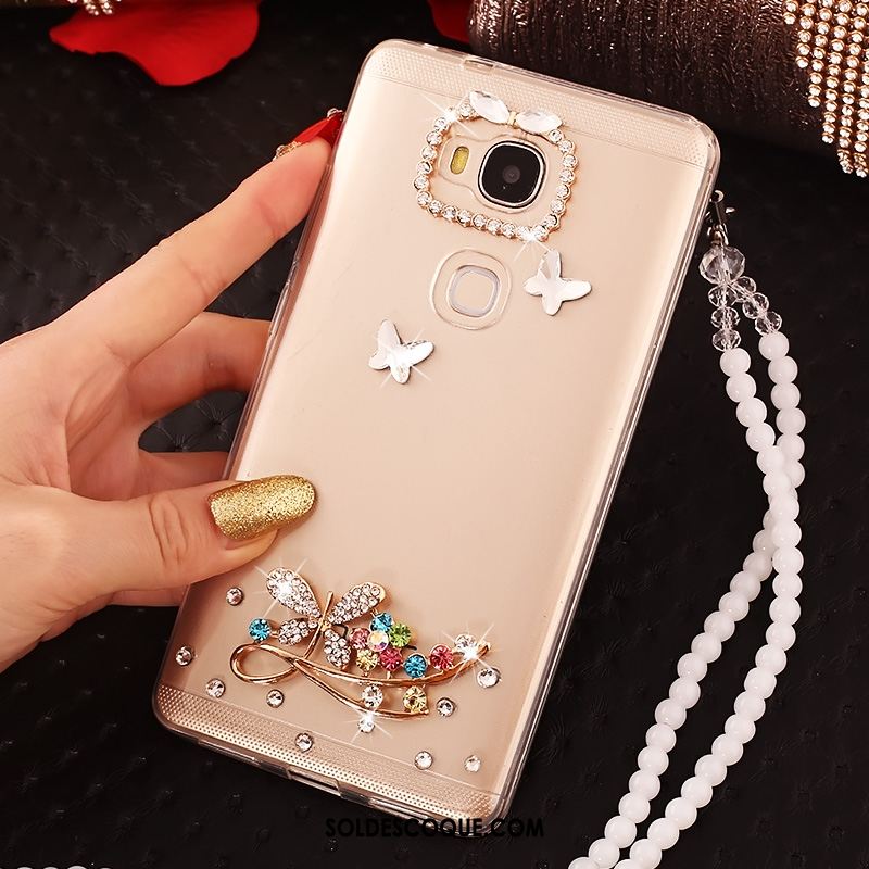 Coque Huawei Mate 8 Protection Ornements Suspendus Transparent Strass Fluide Doux En Ligne