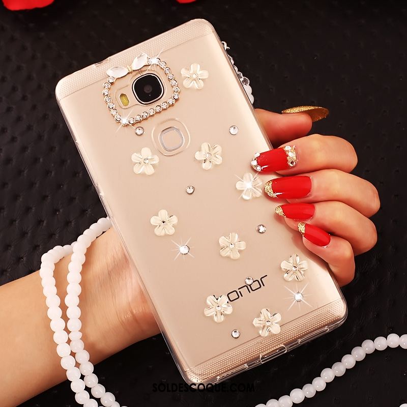 Coque Huawei Mate 8 Protection Ornements Suspendus Transparent Strass Fluide Doux En Ligne