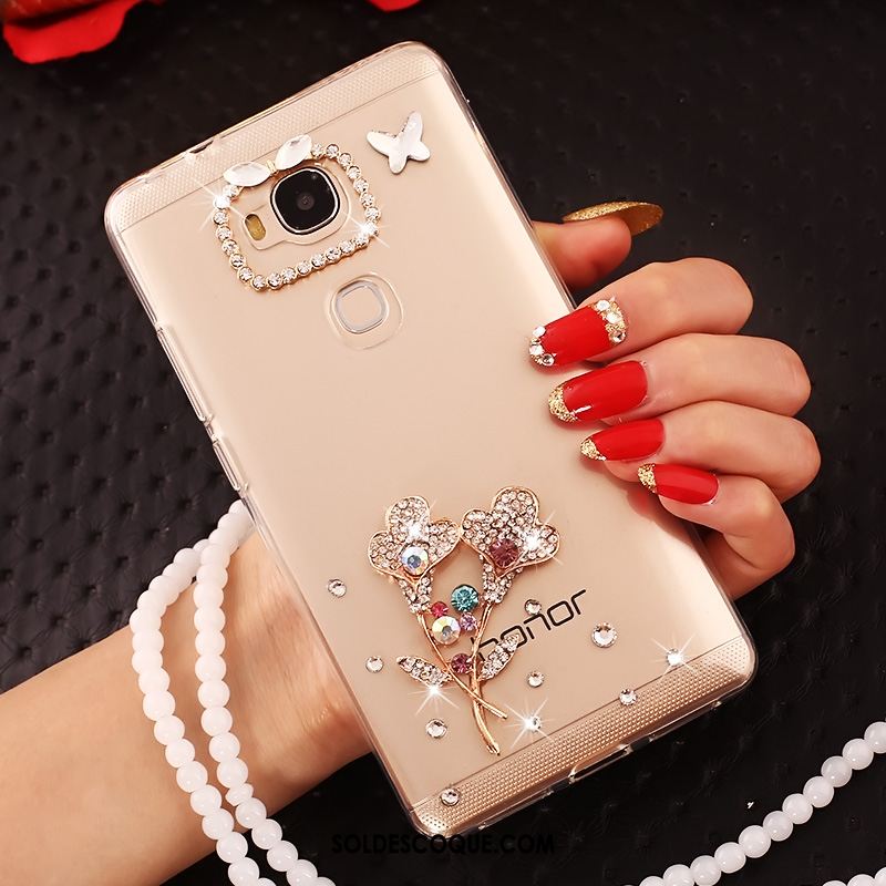 Coque Huawei Mate 8 Protection Ornements Suspendus Transparent Strass Fluide Doux En Ligne