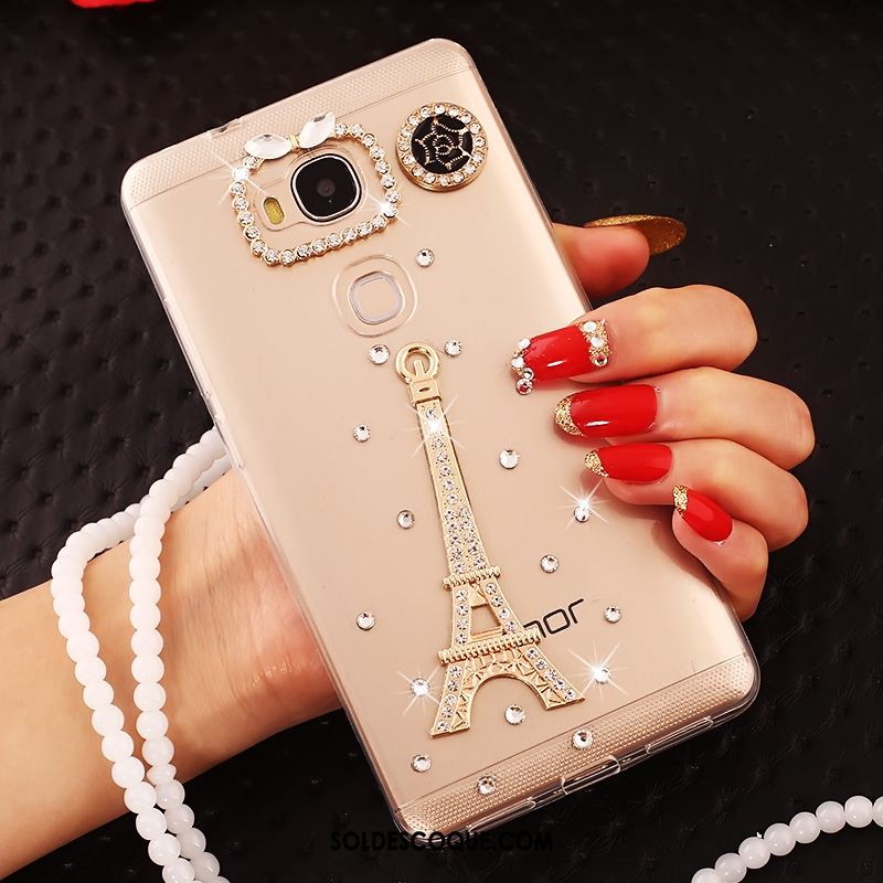 Coque Huawei Mate 8 Protection Ornements Suspendus Transparent Strass Fluide Doux En Ligne