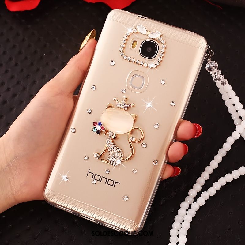 Coque Huawei Mate 8 Protection Ornements Suspendus Transparent Strass Fluide Doux En Ligne