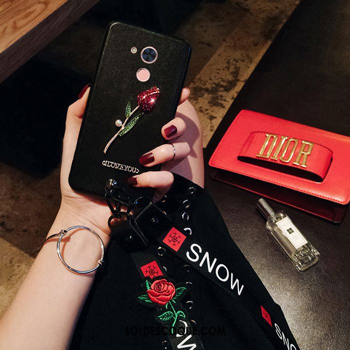 Coque Huawei Mate 8 Téléphone Portable Étui Silicone Fleur Cou Suspendu Pas Cher