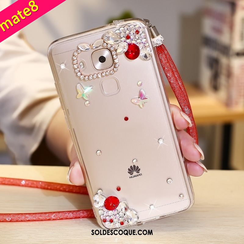 Coque Huawei Mate 8 Une Agrafe Téléphone Portable Strass Anneau Étui France