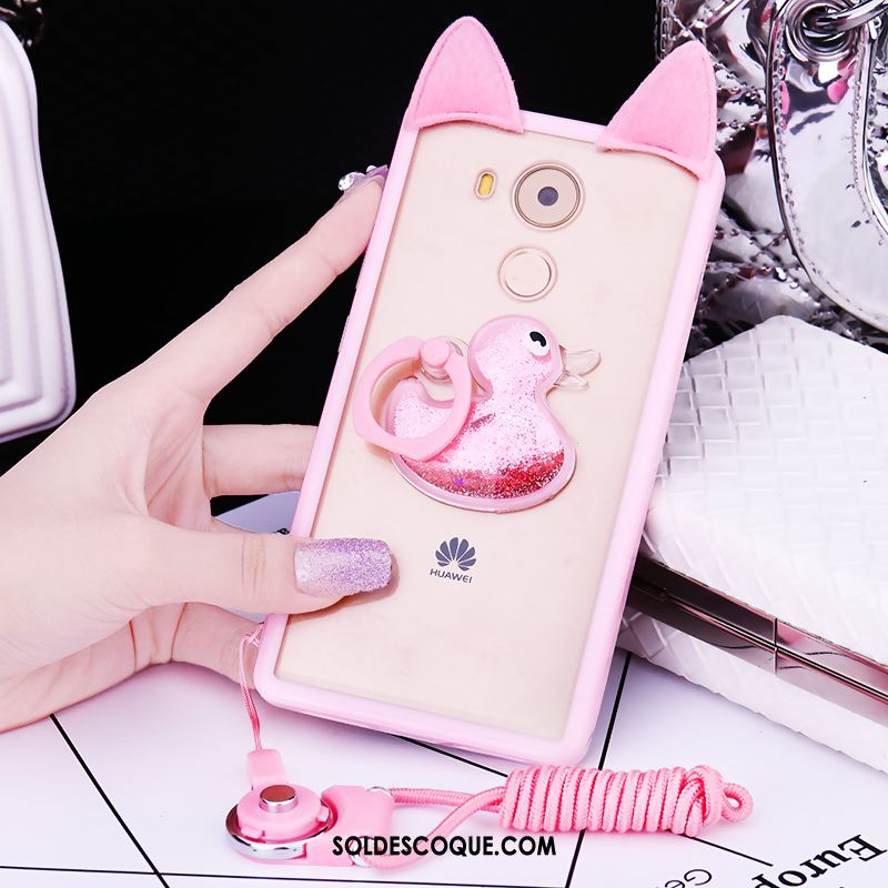 Coque Huawei Mate 8 Étui Incruster Strass Rose Protection Téléphone Portable En Ligne