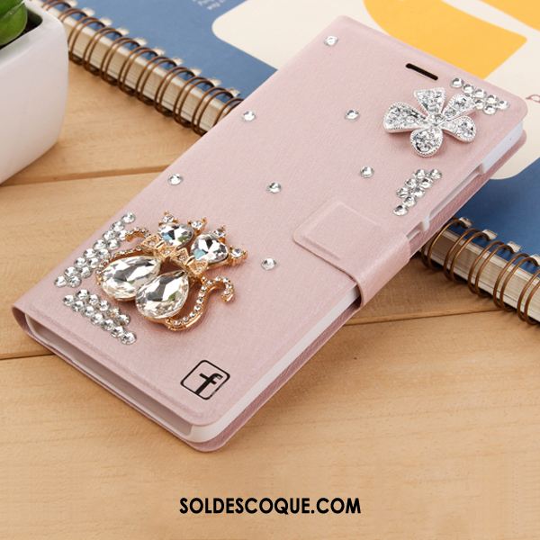 Coque Huawei Mate 8 Étui Strass Téléphone Portable Étui En Cuir Tendance Pas Cher