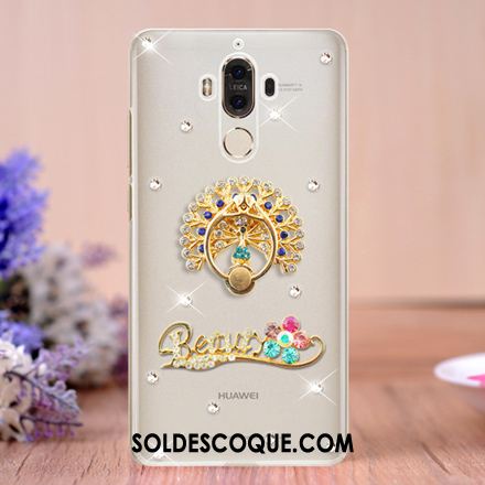 Coque Huawei Mate 9 Créatif Strass Transparent Étui Support Pas Cher