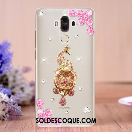 Coque Huawei Mate 9 Créatif Strass Transparent Étui Support Pas Cher