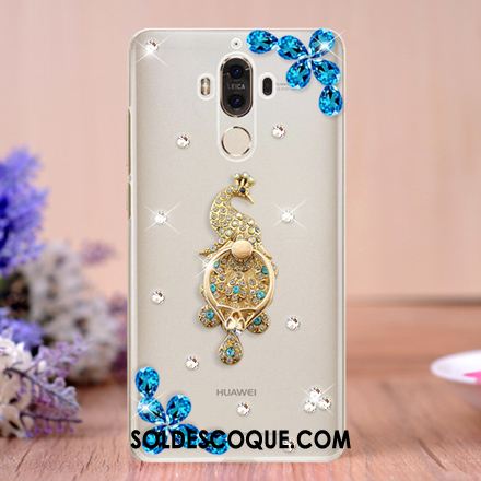 Coque Huawei Mate 9 Créatif Strass Transparent Étui Support Pas Cher