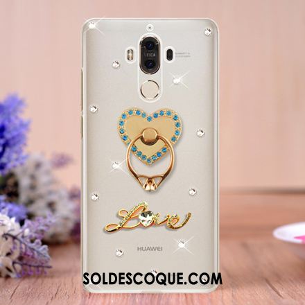 Coque Huawei Mate 9 Créatif Strass Transparent Étui Support Pas Cher