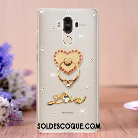 Coque Huawei Mate 9 Créatif Strass Transparent Étui Support Pas Cher