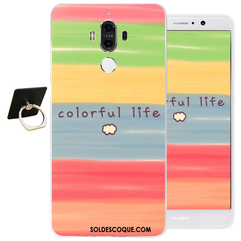 Coque Huawei Mate 9 Fluide Doux Silicone Téléphone Portable Protection Gaufrage Pas Cher