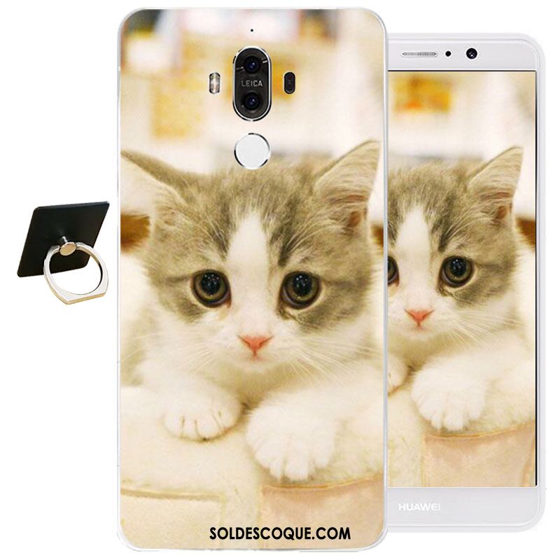 Coque Huawei Mate 9 Fluide Doux Silicone Téléphone Portable Protection Gaufrage Pas Cher