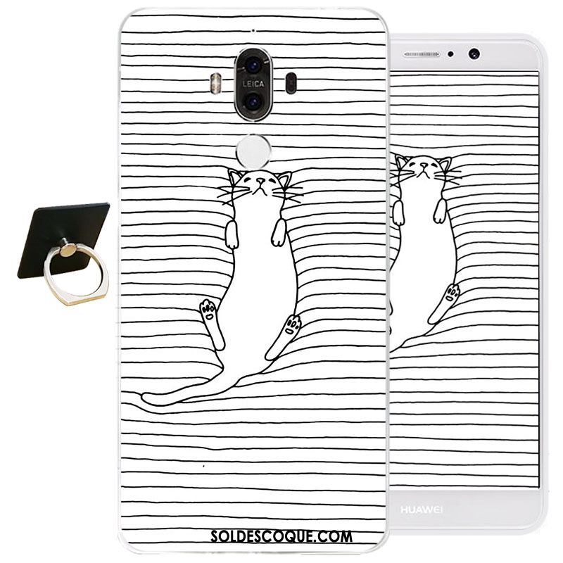 Coque Huawei Mate 9 Fluide Doux Silicone Téléphone Portable Protection Gaufrage Pas Cher