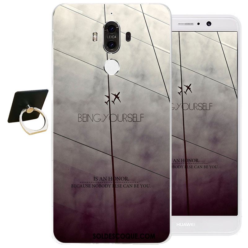 Coque Huawei Mate 9 Fluide Doux Silicone Téléphone Portable Protection Gaufrage Pas Cher