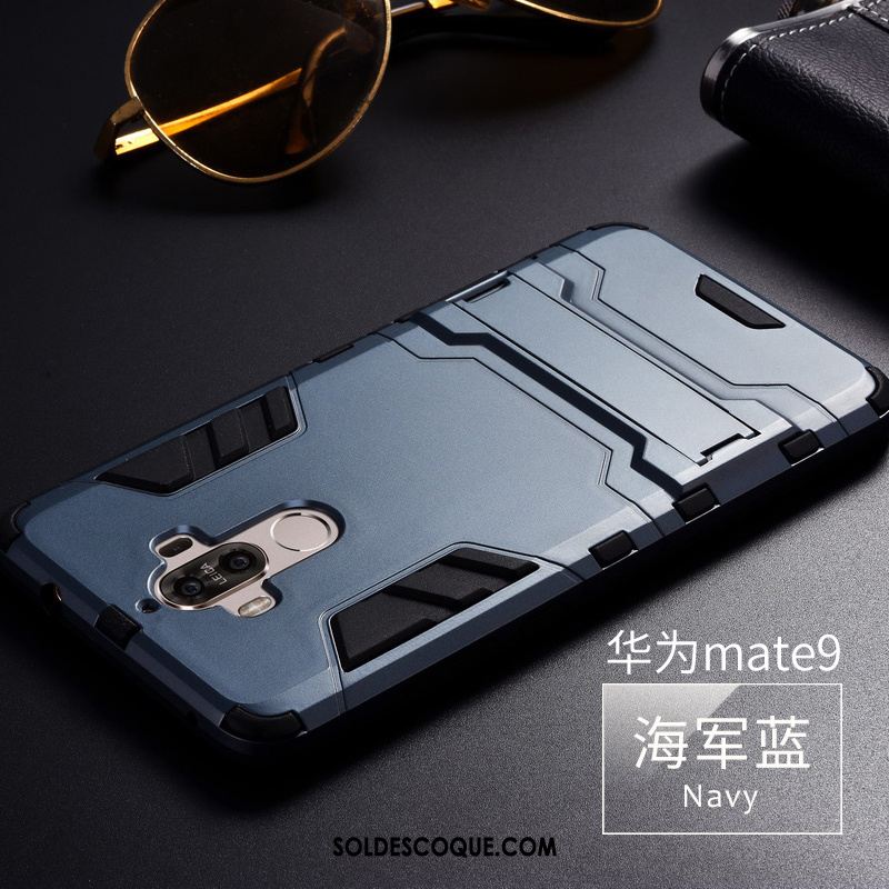 Coque Huawei Mate 9 Incassable Noir Fluide Doux Étui Silicone Pas Cher