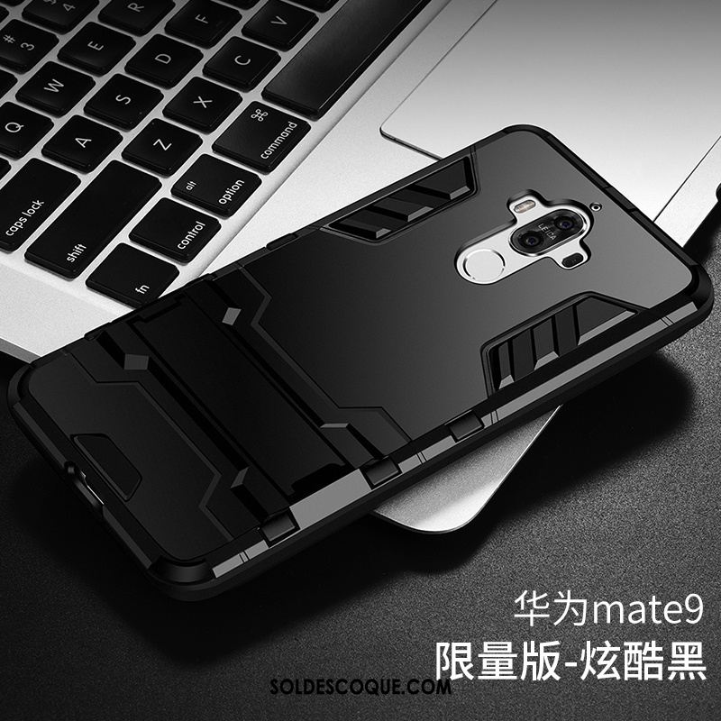 Coque Huawei Mate 9 Incassable Noir Fluide Doux Étui Silicone Pas Cher