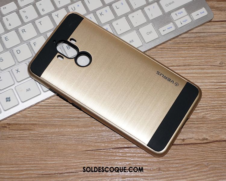 Coque Huawei Mate 9 Incassable Or Rose Très Mince Étui Soie En Vente