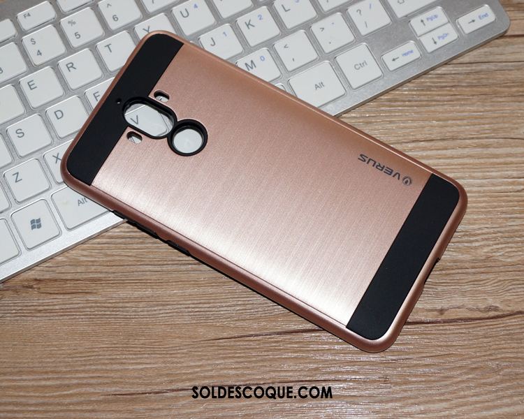 Coque Huawei Mate 9 Incassable Or Rose Très Mince Étui Soie En Vente