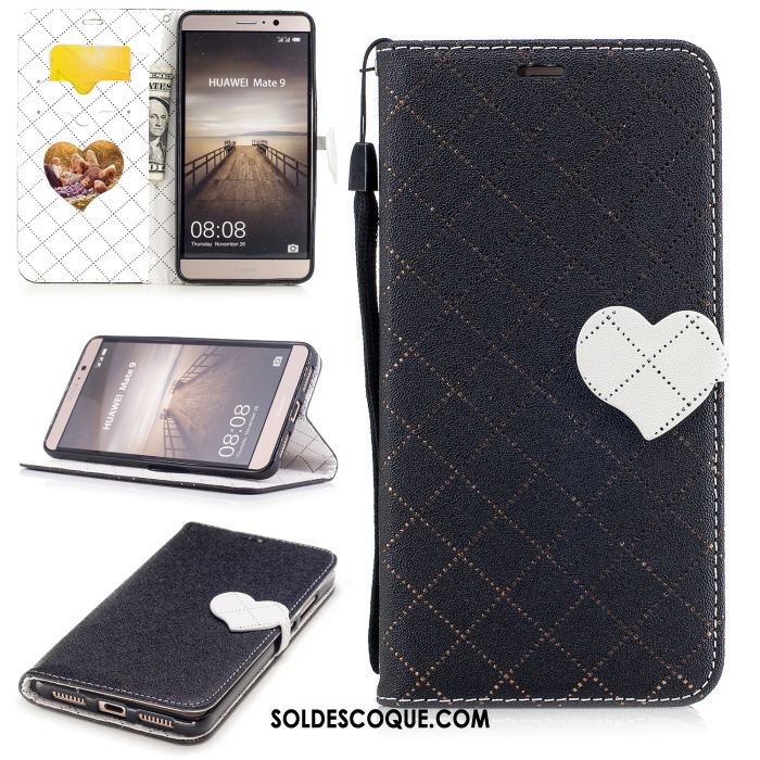 Coque Huawei Mate 9 Or Protection Étui En Cuir Amour Téléphone Portable En Ligne