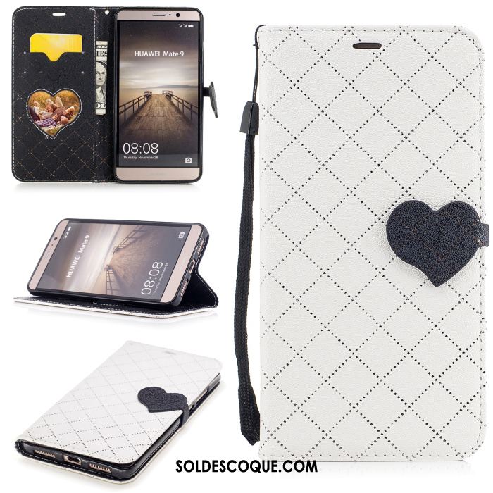 Coque Huawei Mate 9 Or Protection Étui En Cuir Amour Téléphone Portable En Ligne