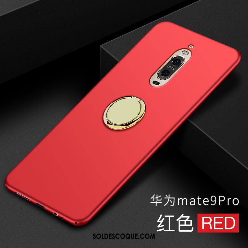 Coque Huawei Mate 9 Pro Difficile Rose Tout Compris Délavé En Daim Protection En Ligne