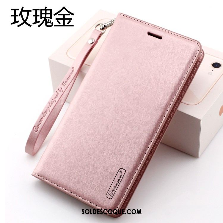 Coque Huawei Mate 9 Pro Fluide Doux Rose Téléphone Portable Incassable Étui En Cuir Soldes