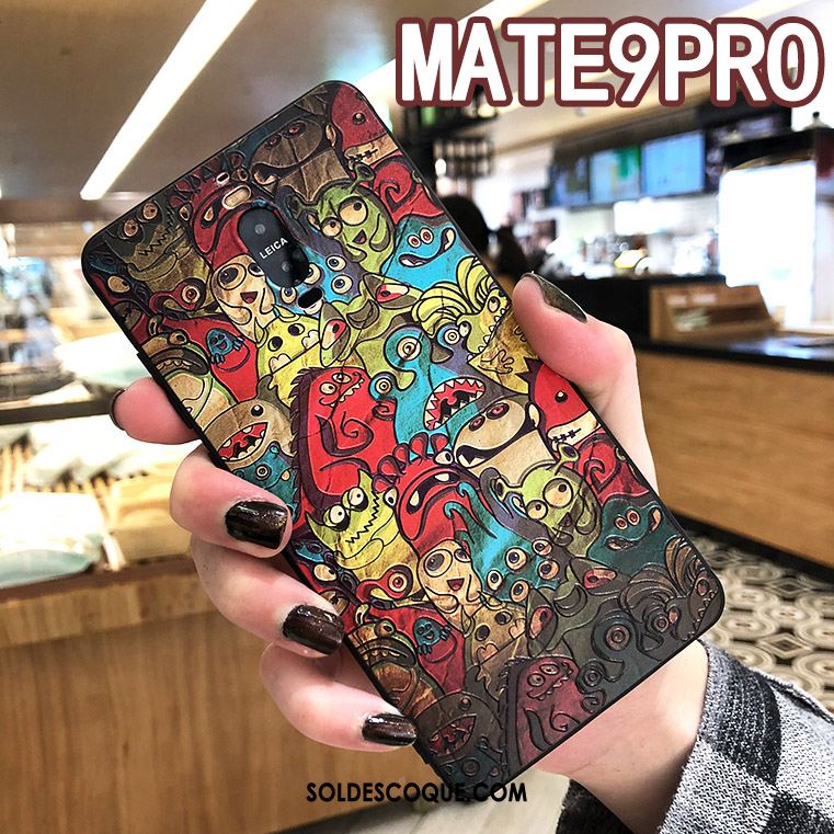 Coque Huawei Mate 9 Pro Incassable Multicolore Étui Gaufrage Tout Compris Housse Pas Cher